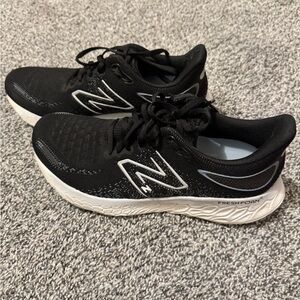 New Balance Black and White Athletic Sneakers